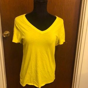 EUC loft illuminating yellow tee